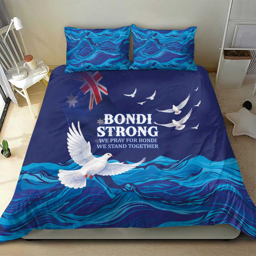 Bondi Beach Pray For Australia Bedding Set - Aussie Hoodie
