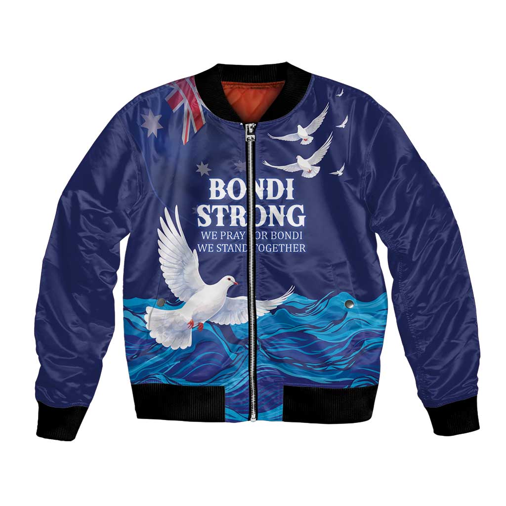 Bondi Beach Pray For Australia Personalised Bomber Jacket - Aussie Hoodie