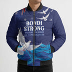 Bondi Beach Pray For Australia Personalised Bomber Puffer Jacket - Aussie Hoodie