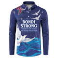 Bondi Beach Pray For Australia Personalised Button Sweatshirt - Aussie Hoodie