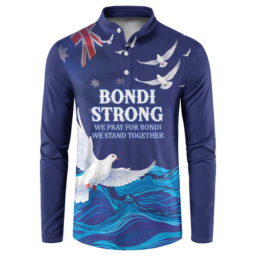 Bondi Beach Pray For Australia Personalised Button Sweatshirt - Aussie Hoodie