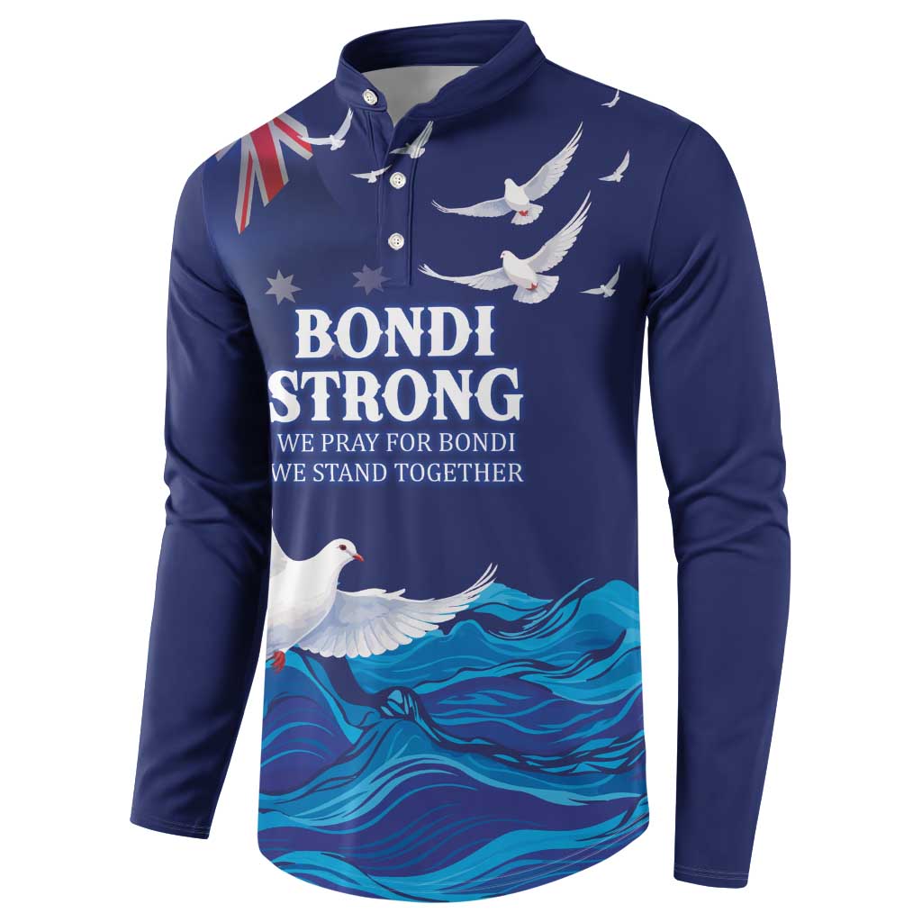 Bondi Beach Pray For Australia Personalised Button Sweatshirt - Aussie Hoodie