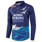 Bondi Beach Pray For Australia Personalised Button Sweatshirt - Aussie Hoodie