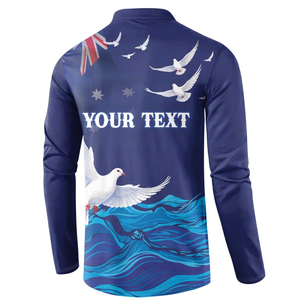 Bondi Beach Pray For Australia Personalised Button Sweatshirt - Aussie Hoodie