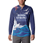 Bondi Beach Pray For Australia Personalised Button Sweatshirt - Aussie Hoodie