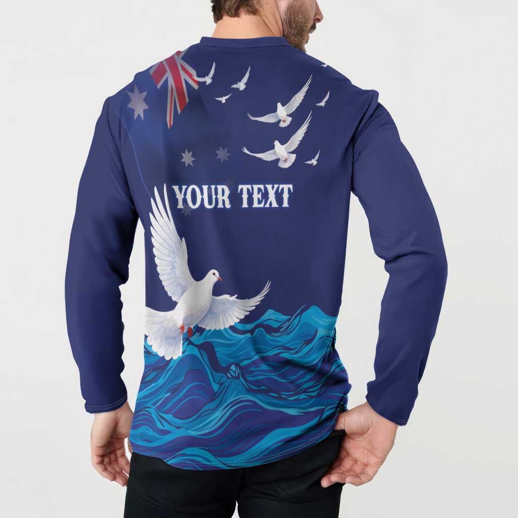 Bondi Beach Pray For Australia Personalised Button Sweatshirt - Aussie Hoodie