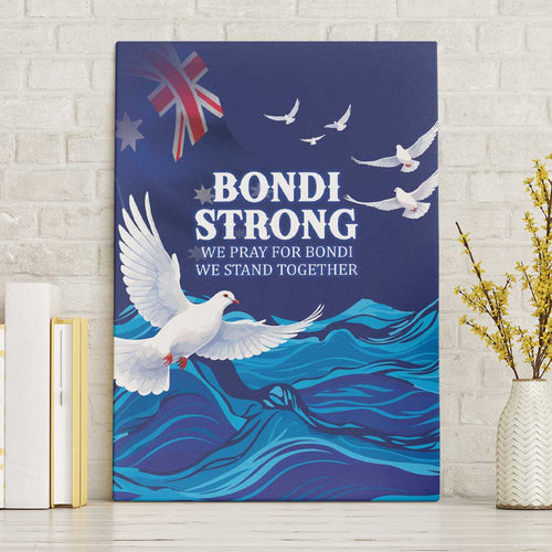 Bondi Beach Pray For Australia Canvas Wall Art - Aussie Hoodie