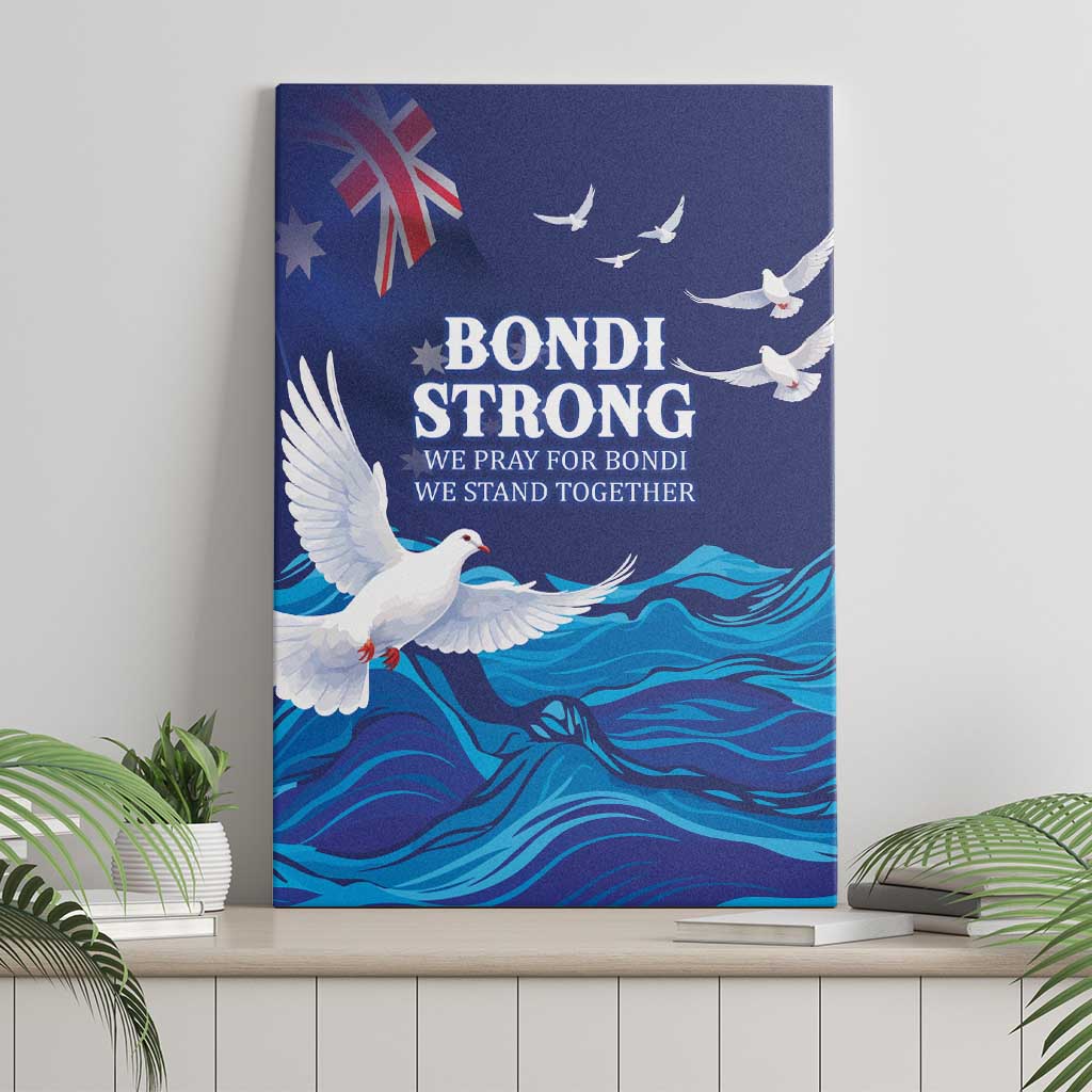 Bondi Beach Pray For Australia Canvas Wall Art - Aussie Hoodie
