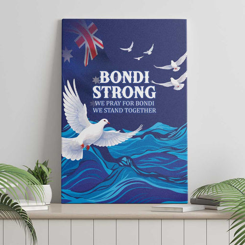 Bondi Beach Pray For Australia Canvas Wall Art - Aussie Hoodie