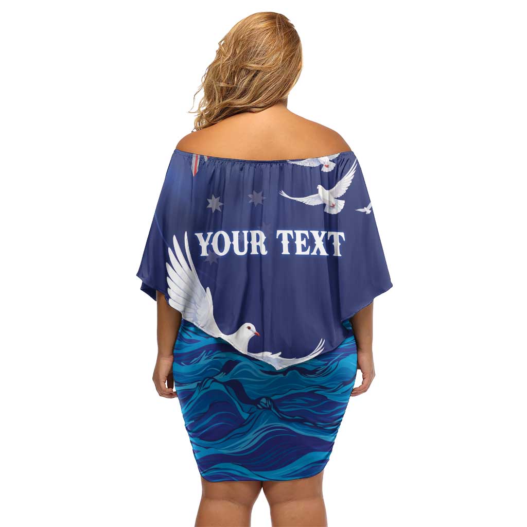 Bondi Beach Pray For Australia Personalised Family Matching Off Shoulder Short Dress and Hawaiian Shirt - Aussie Hoodie