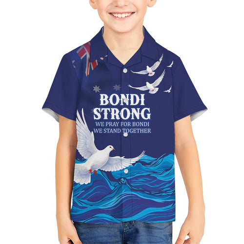 Bondi Beach Pray For Australia Personalised Family Matching Puletasi and Hawaiian Shirt - Aussie Hoodie