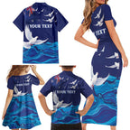 Bondi Beach Pray For Australia Personalised Family Matching Short Sleeve Bodycon Dress and Hawaiian Shirt - Aussie Hoodie