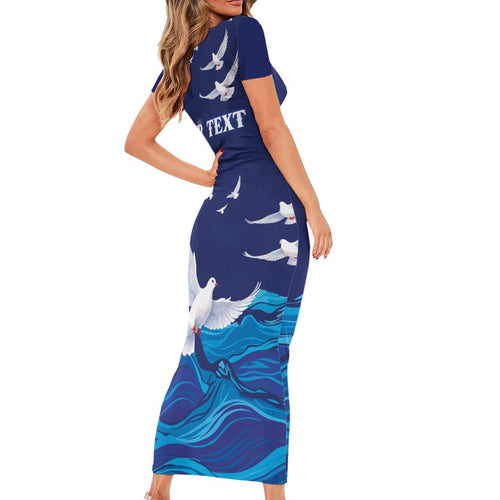 Bondi Beach Pray For Australia Personalised Family Matching Short Sleeve Bodycon Dress and Hawaiian Shirt - Aussie Hoodie