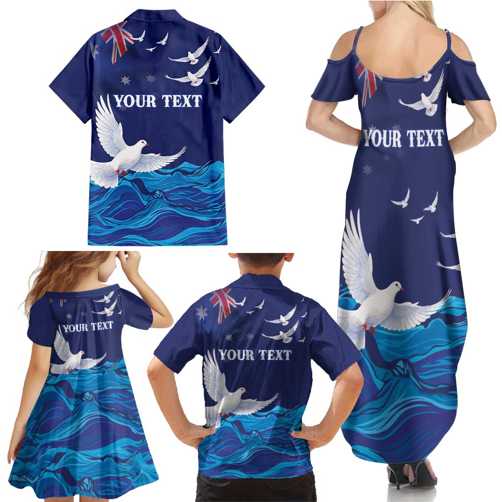 Bondi Beach Pray For Australia Personalised Family Matching Summer Maxi Dress and Hawaiian Shirt - Aussie Hoodie