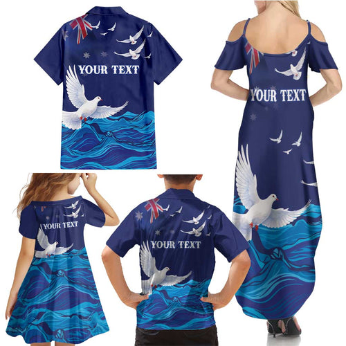 Bondi Beach Pray For Australia Personalised Family Matching Summer Maxi Dress and Hawaiian Shirt - Aussie Hoodie