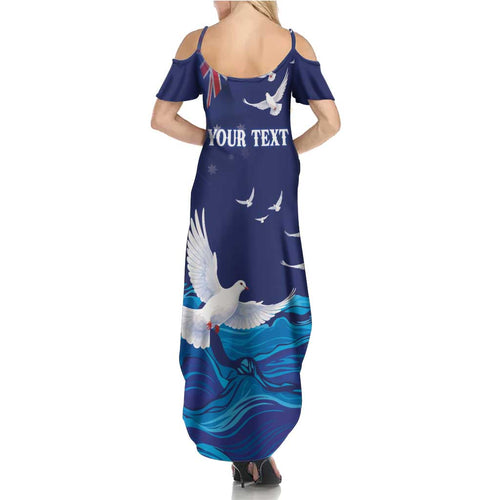 Bondi Beach Pray For Australia Personalised Family Matching Summer Maxi Dress and Hawaiian Shirt - Aussie Hoodie