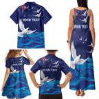 Bondi Beach Pray For Australia Personalised Family Matching Tank Maxi Dress and Hawaiian Shirt - Aussie Hoodie