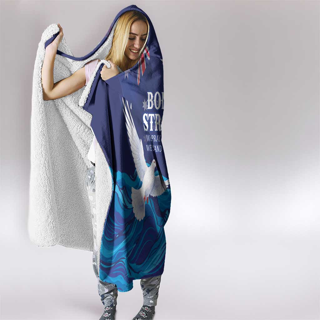 Bondi Beach Pray For Australia Hooded Blanket - Aussie Hoodie