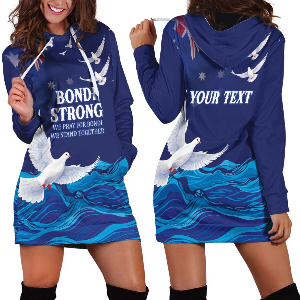 Bondi Beach Pray For Australia Personalised Hoodie Dress - Aussie Hoodie