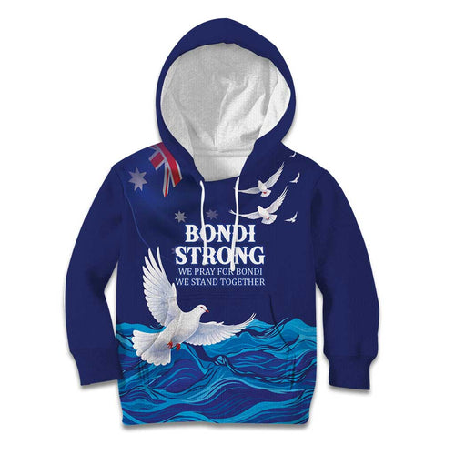 Bondi Beach Pray For Australia Personalised Kid Hoodie - Aussie Hoodie