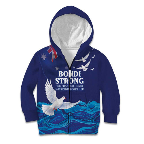 Bondi Beach Pray For Australia Personalised Kid Hoodie - Aussie Hoodie