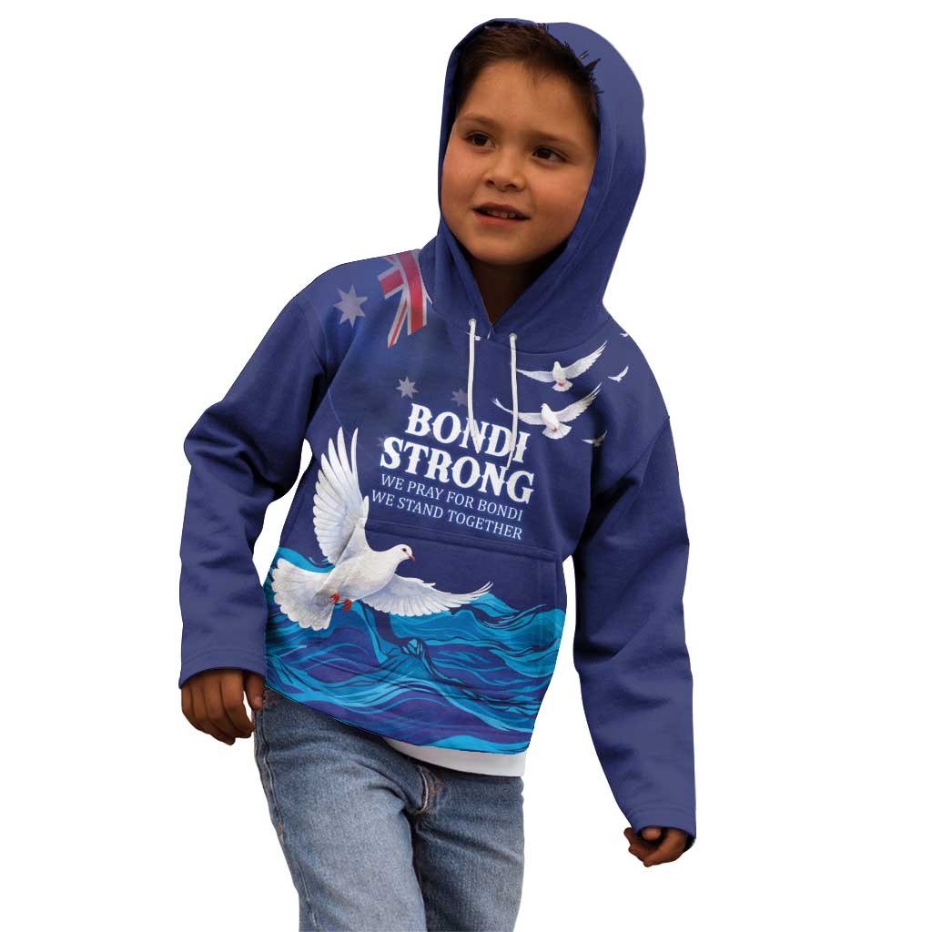 Bondi Beach Pray For Australia Personalised Kid Hoodie - Aussie Hoodie