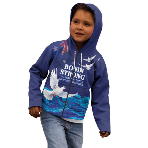Bondi Beach Pray For Australia Personalised Kid Hoodie - Aussie Hoodie