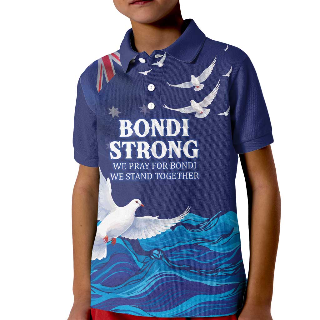 Bondi Beach Pray For Australia Personalised Kid Polo Shirt - Aussie Hoodie