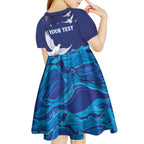 Bondi Beach Pray For Australia Personalised Kid Short Sleeve Dress - Aussie Hoodie
