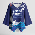 Bondi Beach Pray For Australia Personalised Kimono Sleeve Blouse - Aussie Hoodie