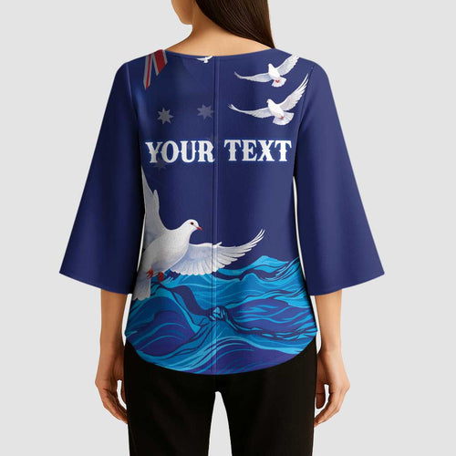 Bondi Beach Pray For Australia Personalised Kimono Sleeve Blouse - Aussie Hoodie