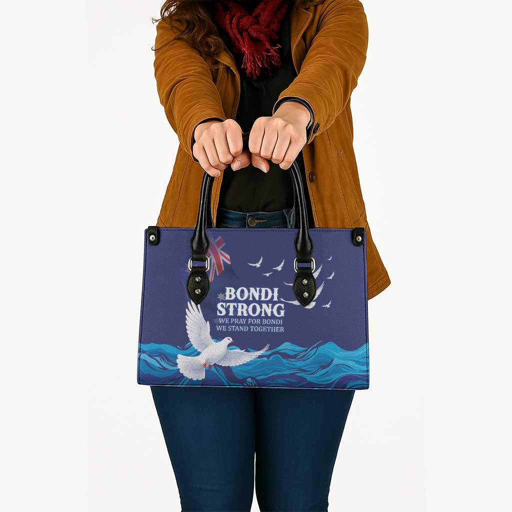 Bondi Beach Pray For Australia Leather Bag - Aussie Hoodie