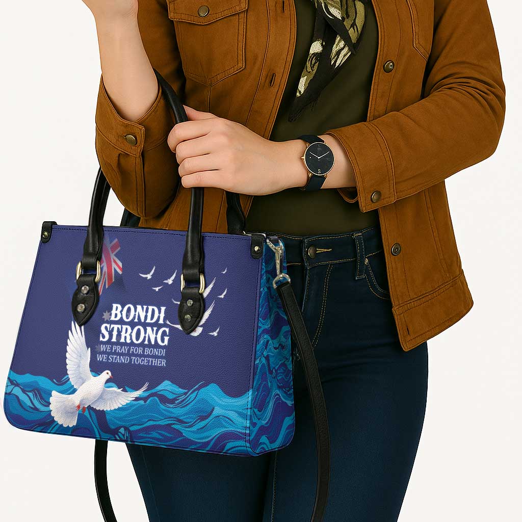Bondi Beach Pray For Australia Leather Bag - Aussie Hoodie