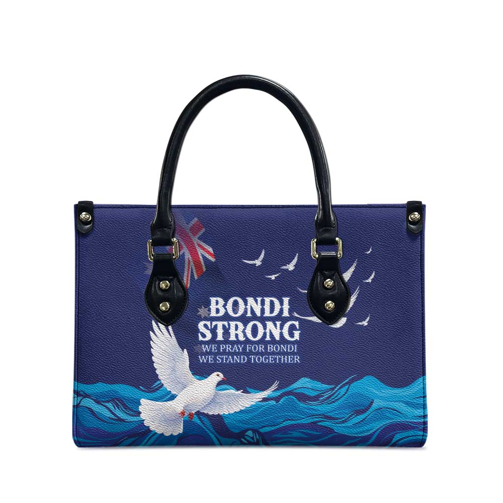 Bondi Beach Pray For Australia Leather Bag - Aussie Hoodie
