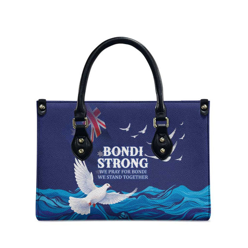 Bondi Beach Pray For Australia Leather Bag - Aussie Hoodie