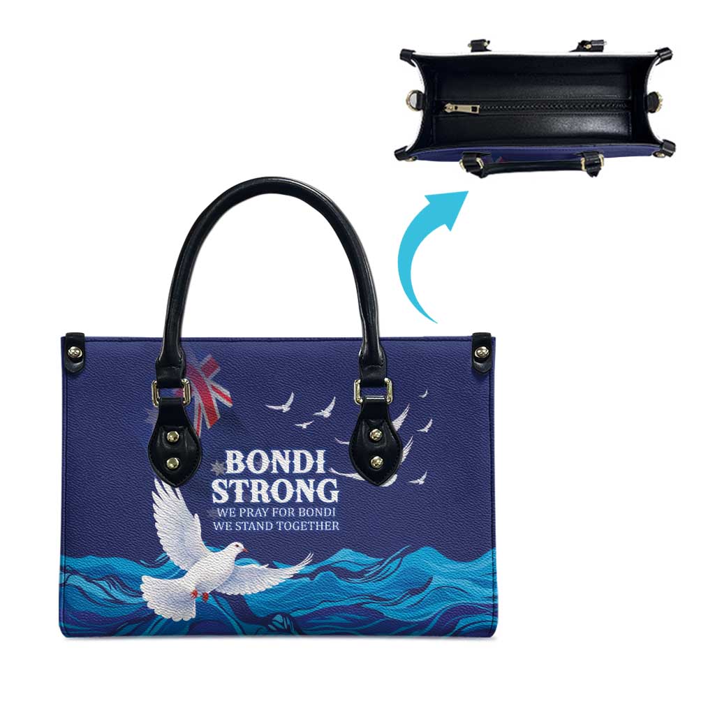 Bondi Beach Pray For Australia Leather Bag - Aussie Hoodie