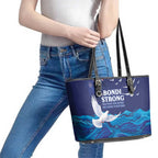 Bondi Beach Pray For Australia Leather Tote Bag - Aussie Hoodie