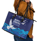 Bondi Beach Pray For Australia Leather Tote Bag - Aussie Hoodie