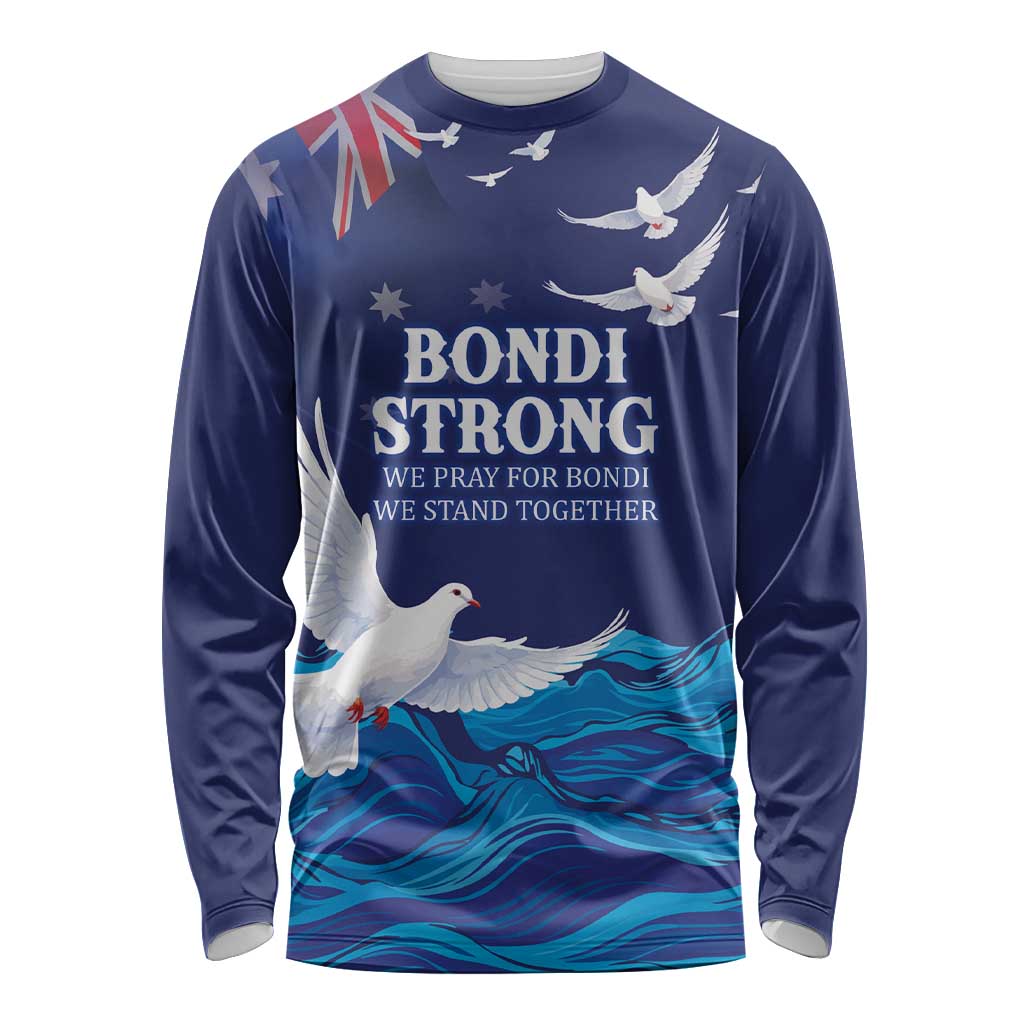 Bondi Beach Pray For Australia Personalised Long Sleeve Shirt - Aussie Hoodie