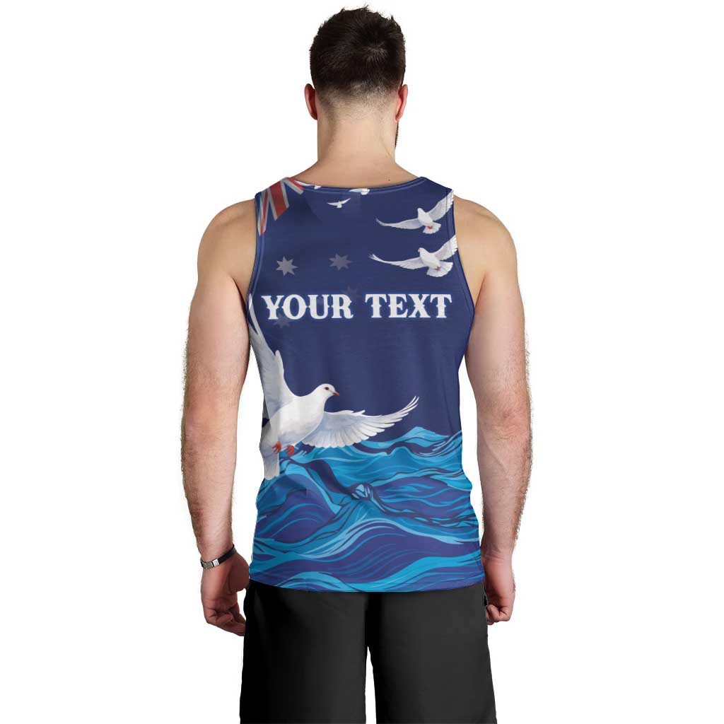 Bondi Beach Pray For Australia Personalised Men Tank Top - Aussie Hoodie