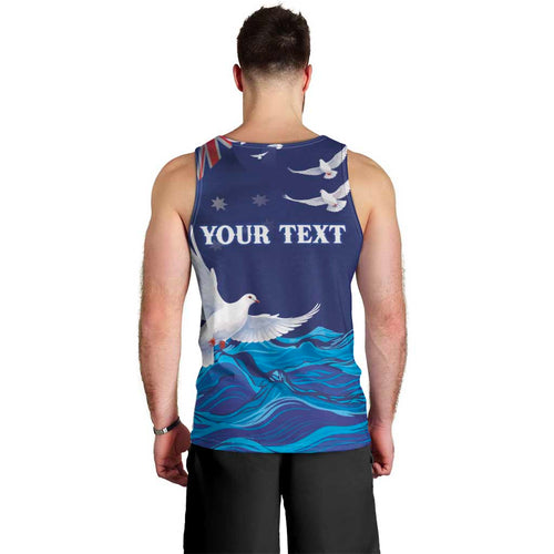 Bondi Beach Pray For Australia Personalised Men Tank Top - Aussie Hoodie