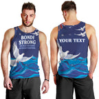 Bondi Beach Pray For Australia Personalised Men Tank Top - Aussie Hoodie