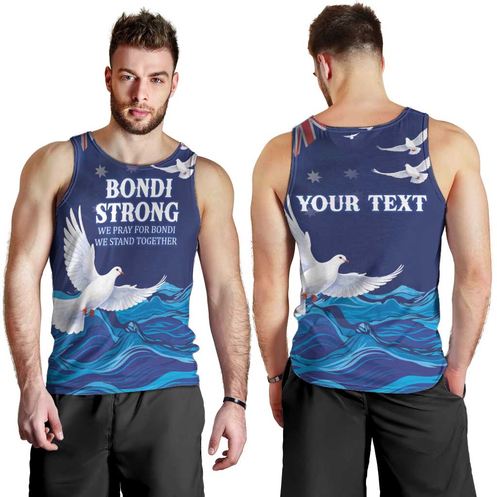 Bondi Beach Pray For Australia Personalised Men Tank Top - Aussie Hoodie