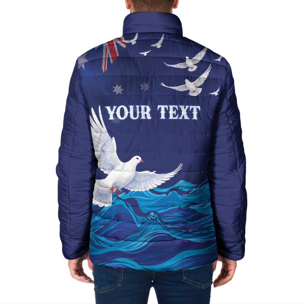 Bondi Beach Pray For Australia Personalised Padded Jacket - Aussie Hoodie