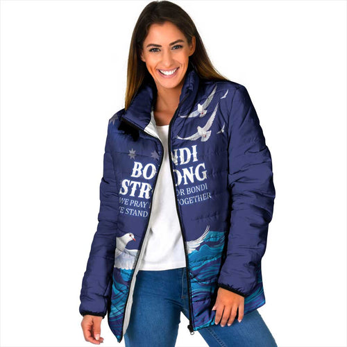 Bondi Beach Pray For Australia Personalised Padded Jacket - Aussie Hoodie