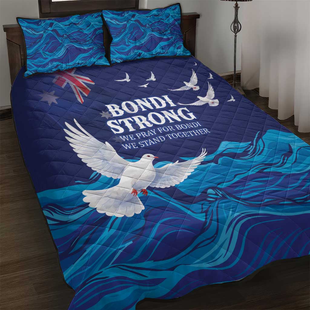 Bondi Beach Pray For Australia Quilt Bed Set - Aussie Hoodie