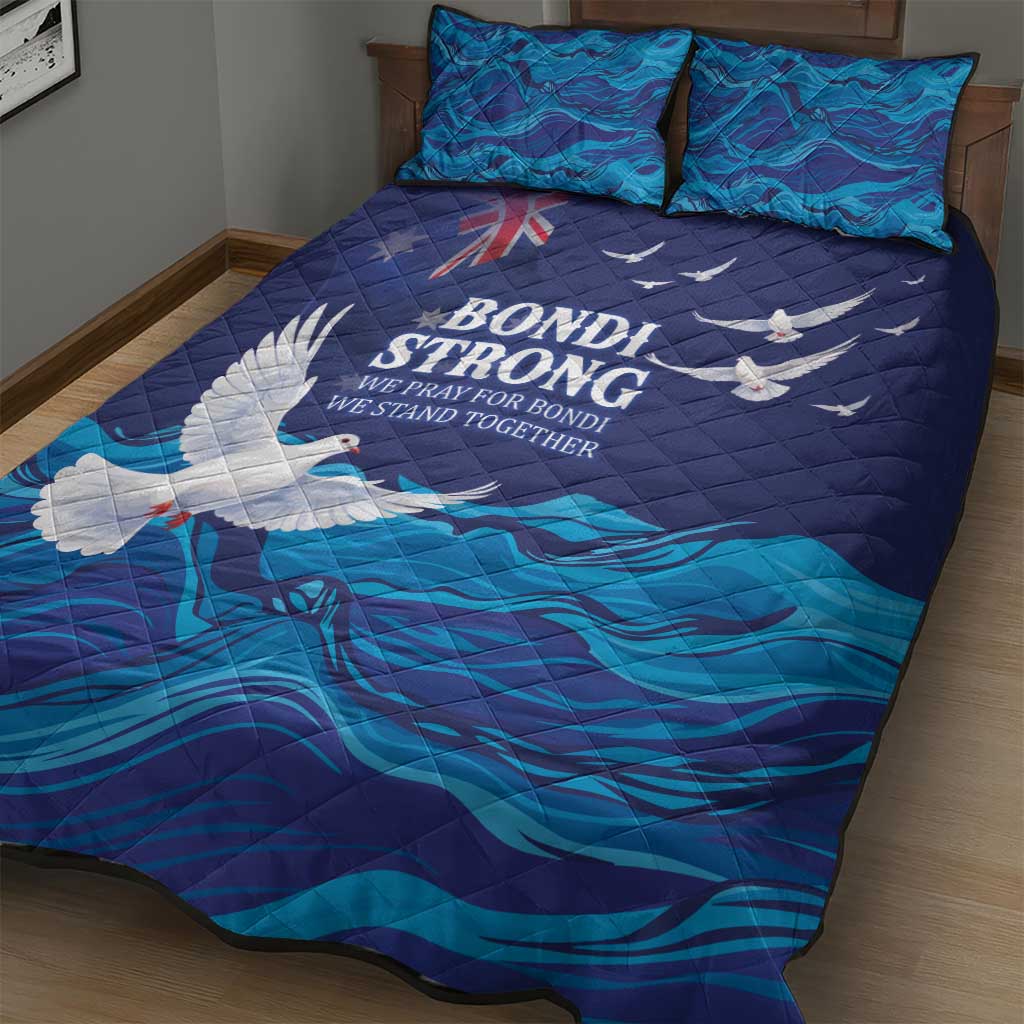 Bondi Beach Pray For Australia Quilt Bed Set - Aussie Hoodie