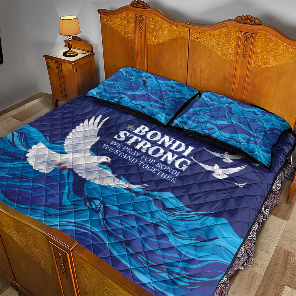 Bondi Beach Pray For Australia Quilt Bed Set - Aussie Hoodie