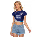 Bondi Beach Pray For Australia Personalised Raglan Cropped T Shirt - Aussie Hoodie