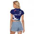 Bondi Beach Pray For Australia Personalised Raglan Cropped T Shirt - Aussie Hoodie